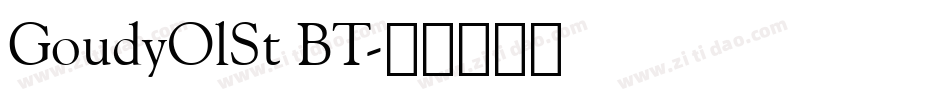 GoudyOlSt BT字体转换